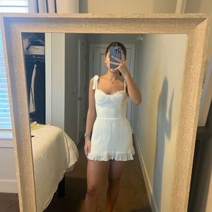 Reformation White Christine Dress